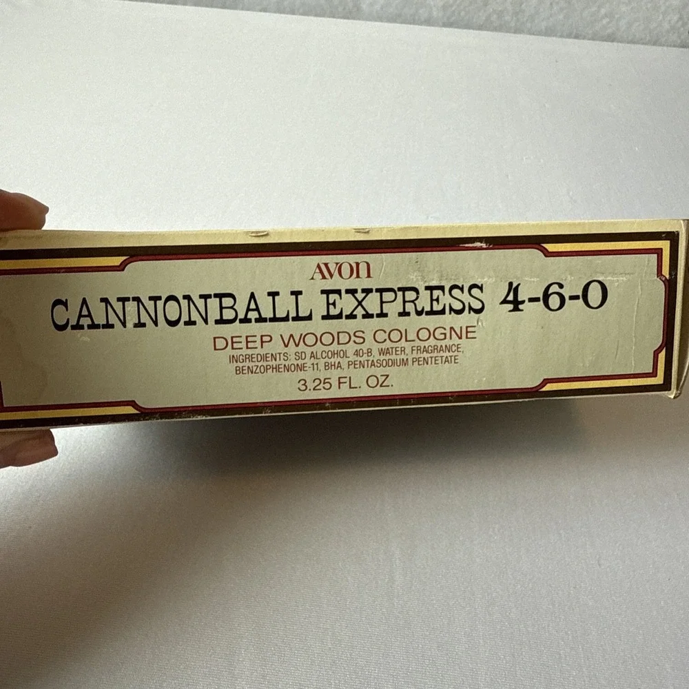 Vtg 1970s Avon Cannonball Express 4-6-0 Train Locomotive Decanter FULL W/Box